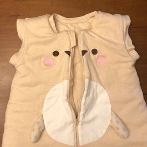 Super warm baby sleep sack with removable sleeves